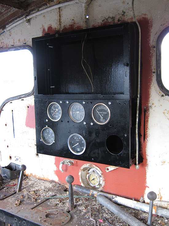 Lower half of new control panel