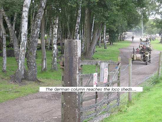 The "German" column reaches the loco sheds