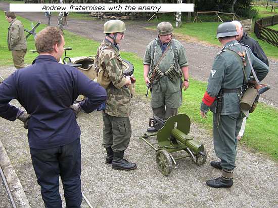 Andrew and German re-enacters