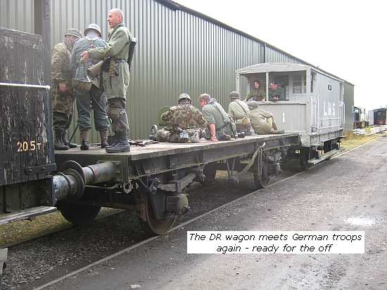 DR wagon with "German" troops aboard