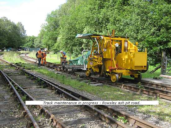Track maintenance at Rowsley