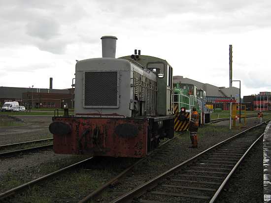 D2128 back at the shed