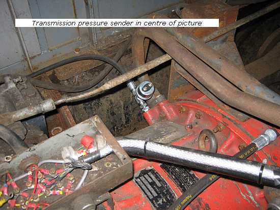 Transmission pressure sender