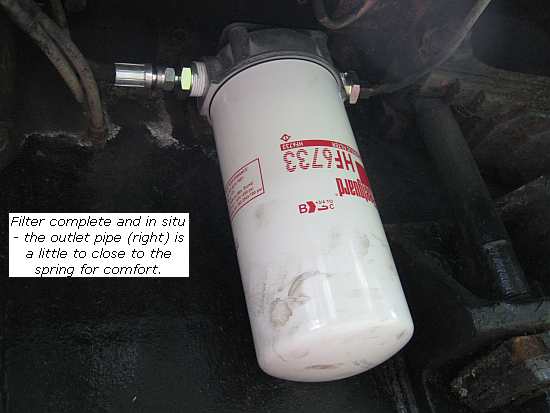 Filter complete & fitted