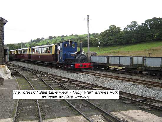 Holy War arrives at Llanuwchllyn Bala Lake Railway