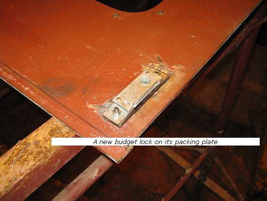 Lock on packing plate