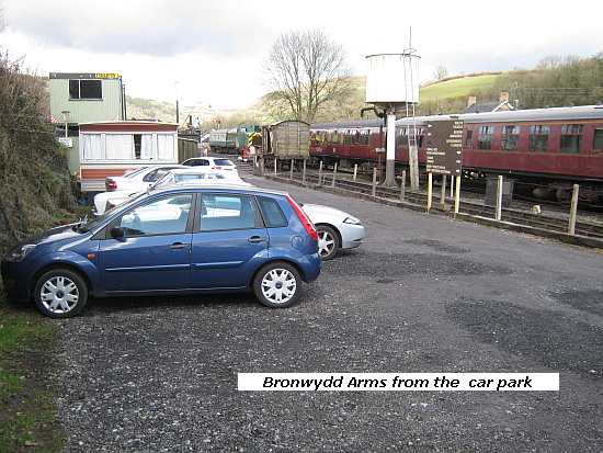 Bronwydd Arms from the car park