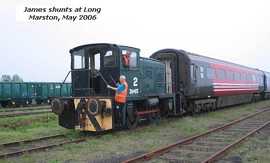 Long Marston 2006, James shunting