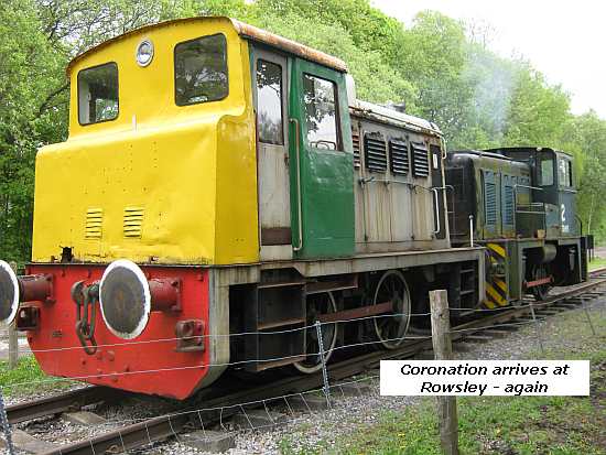 Coronation arrives at Rowsley