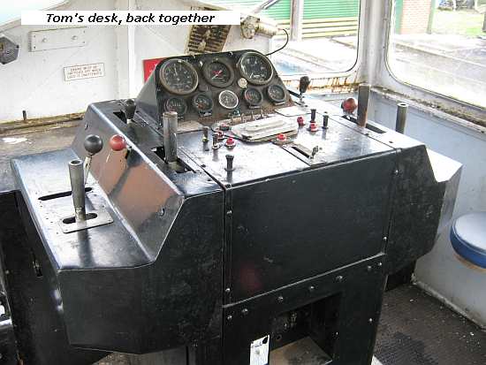 Tom's control desk back together