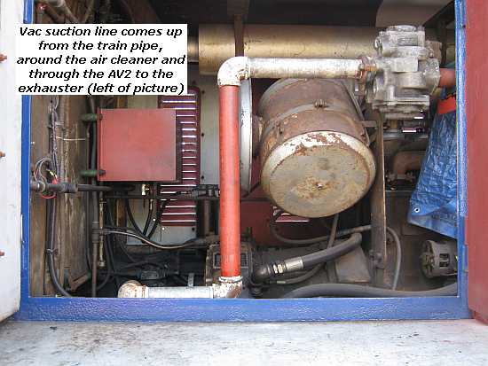 Beverley's vac suction line inside casing