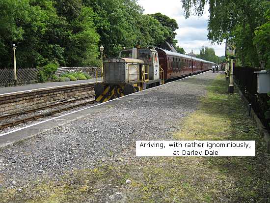 Cheedale arriving at Darley Dale