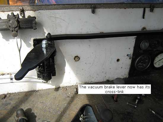 Beverley's vac brake lever cross link