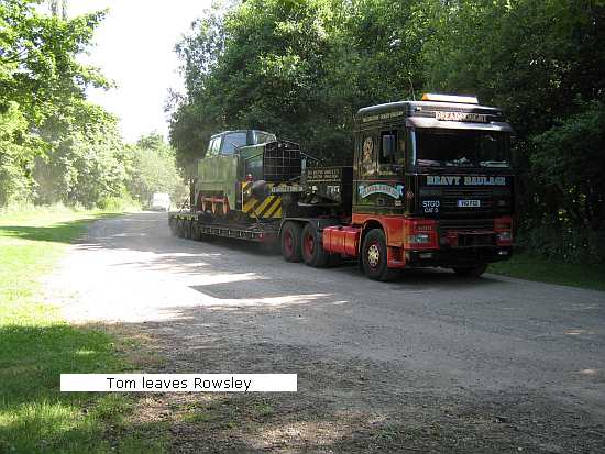 Tom leaves Rowsley