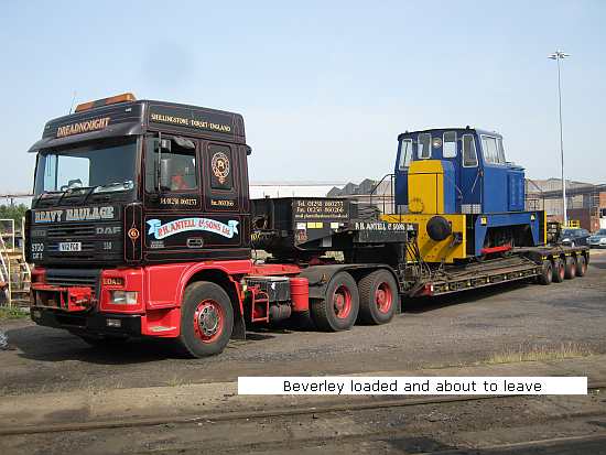 Beverley loaded & about to leave Scunthorpe