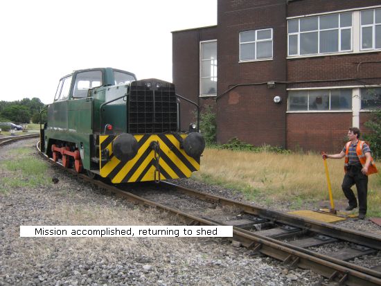 Tom returning to shed