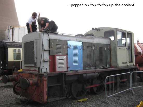 D2128, on top topping up the coolant