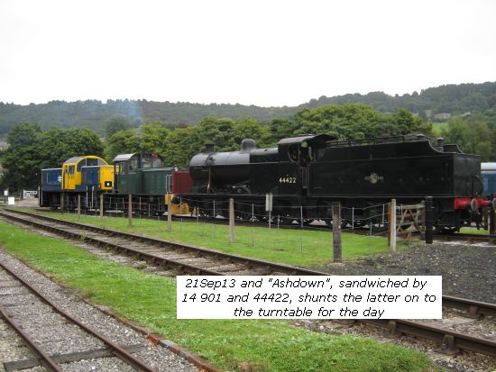 Ashdown sandwiched by 14901 & 44422 shunts to the turnatable