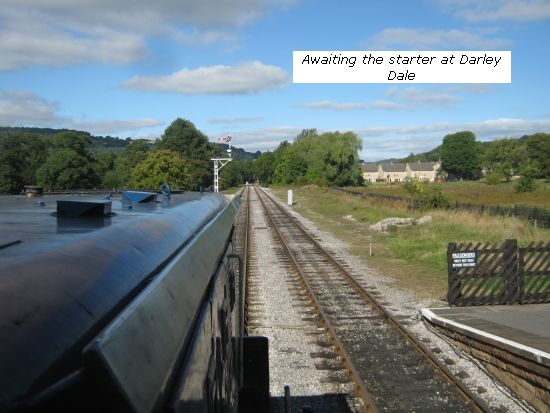 Awaiting starter (signal) at Darley Dale