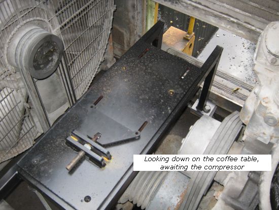 "Coffee table" awaiting compressor