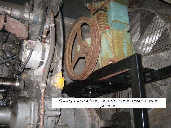 Compressor & casing top back in position
