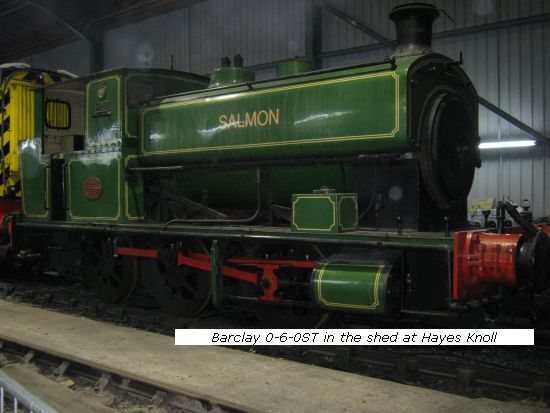 Barclay 0-6-0ST at Hayes Knoll