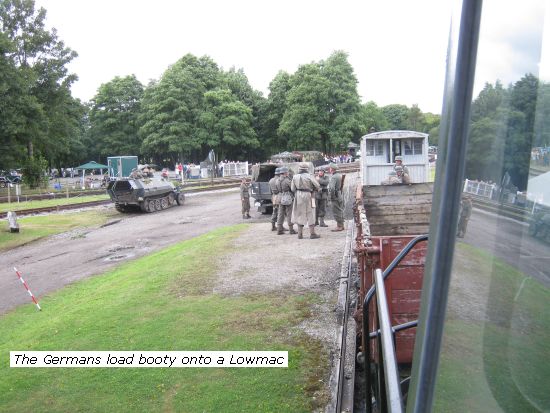 "Germans" loading booty onto the train