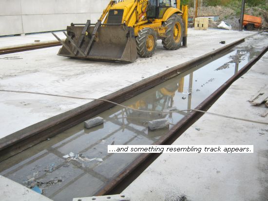 Shed track work