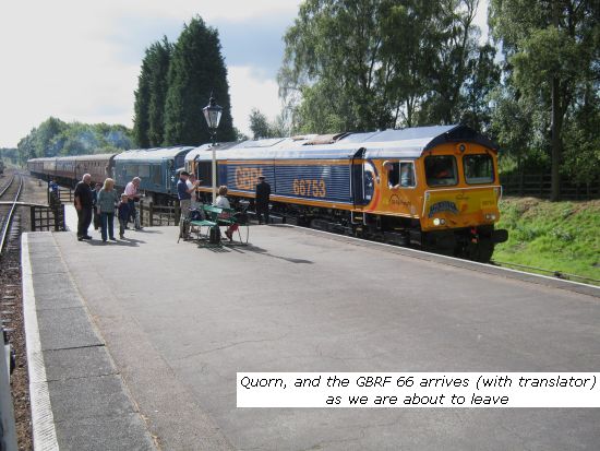 Quorn and arrival of GBRF class 66