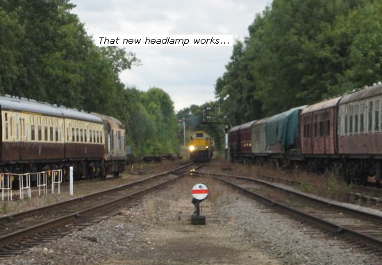 14901 approaching with bright headlamp