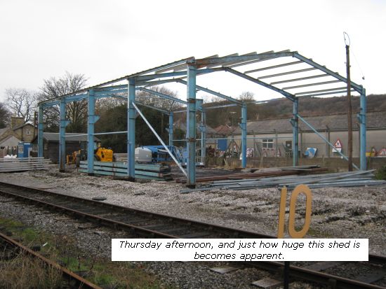 Thursday and the size of shed becomes apparent