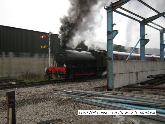 Lord Phil the new shed on way to Matlock