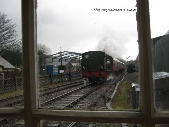 Darley crossing Signalman's view of new shed