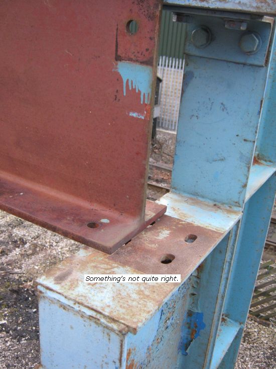 Shed overhead crane fitting
