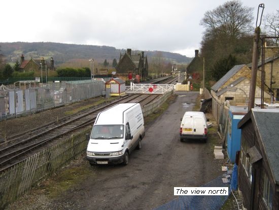 View north from the new shed