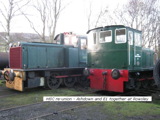 Ashdown & E1 together at Rowsley