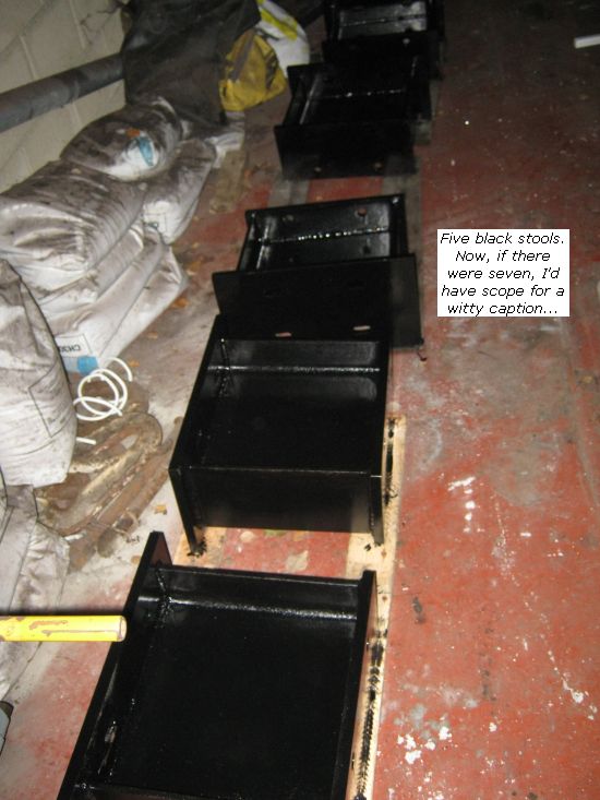 Black "stools"