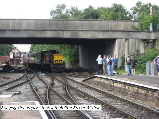 Bolton St station 14901 bringing in empty stock