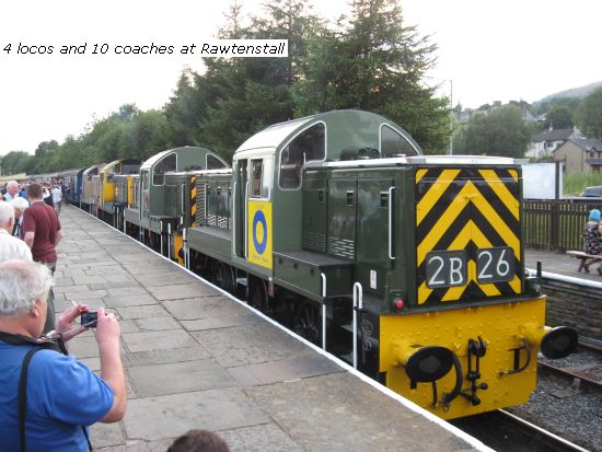 Rawtenstall - 4 locos & 10 carriages