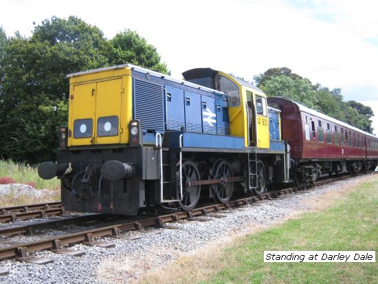 14901 standing at Darley Dale with train