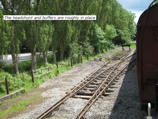 Headshunt and buffers roughly in place