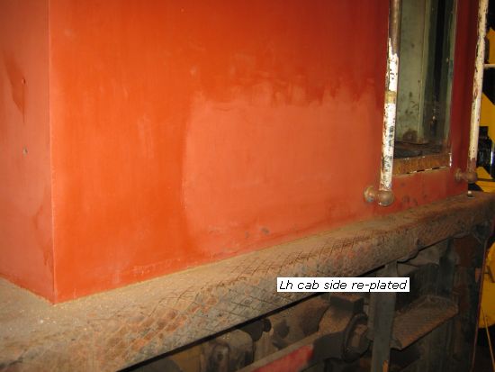 D2128 left hand cab side replated
