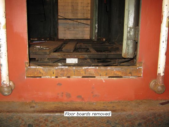 D2128 cab floorboards removed