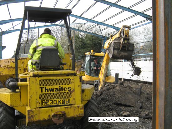 Shed excavation