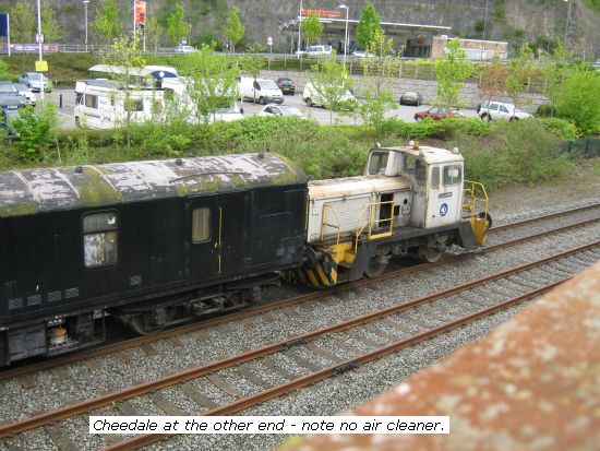 Cheedale on works train