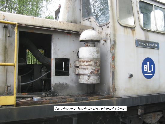 Cheedale air cleaner back in place