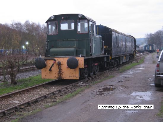 Ashdown forming up the works train
