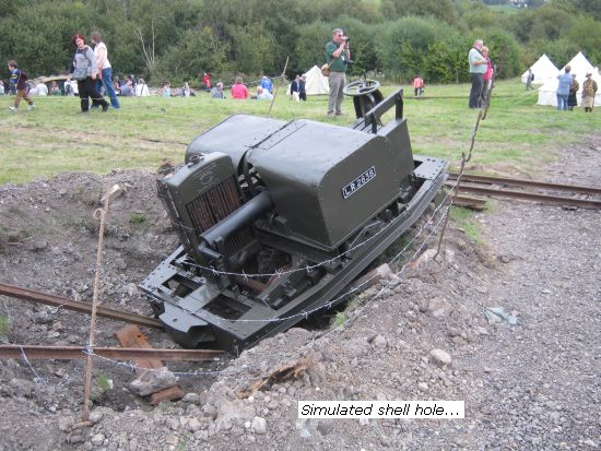 Apedale - simulated shell hole