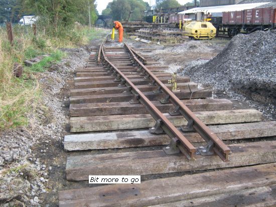 Yard trackwork progressing