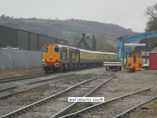 Special train leaving Darley Dale